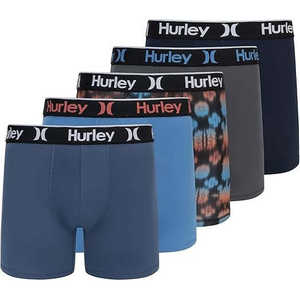 Paquete de 5 Calzoncillos Boxer Clásicos Elásticos para Hombre, Tejido de Punto Transpirable, Antibacterial, Antiestático, Estampado Personalizado Sostenible - Product Image 6