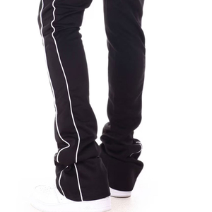 OEM Manufacturer Custom Logo <b>Stacked</b> <b>Joggers</b> Sweatpants for Men Elastic Waist Flare Sweatpants Casual Style - Product Image 4