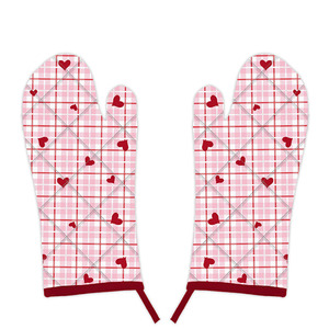 Meilleurs gants de four en coton résistants à la chaleur, gants de micro-ondes en coton avec couleurs personnalisées et design imprimé - Product Image 2