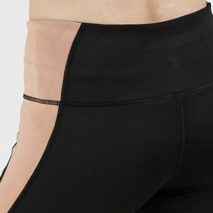 Pantalones de yoga ajustados clásicos de alta elasticidad para mujer, ropa activa de seda sin costuras con logotipo estampado en la cintura para gimnasio y actividades al aire libre - Product Image 5