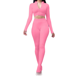 Conjunto de chándal de sudor 2025, 2 piezas para mujer, Top corto de algodón, ropa deportiva para correr para mujer, Jogger deportivo - Product Image 5