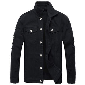 Chaqueta Vaquera para Hombre con Múltiples Bolsillos Delanteros, Chaqueta Vaquera con Acabado Deslavado Ácido, Camisas Vaqueras de Manga Larga - Product Image 1