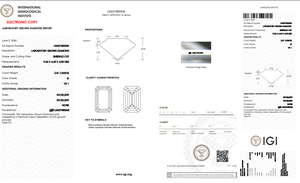 2.81ct Emerald Cut Lab-Grown Diamond IGI Certified G Color VS1 Clarity Lab-Stone - Product Image 5