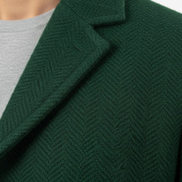 Manteau Trench Élégant pour Homme en Laine et Polyester avec Doublure en Coton, Séchage Rapide, Respirant, Design Personnalisé avec Logo, Manteau Formel d'Hiver