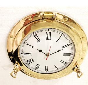 Reloj náutico antiguo hecho a mano de latón macizo para colgar en la pared, decoración duradera para el hogar con función de Halloween, Idea de regalo - Product Image 4