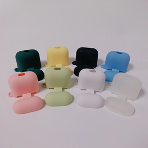 Para <span class=keywords><strong>Airpods</strong></span> Case Cover 2 & 1,Soft TPU Funda protectora para Apple Para <span class=keywords><strong>AirPods</strong></span> 2 Generation Funda a prueba de golpes Negro mate - Product Image 1