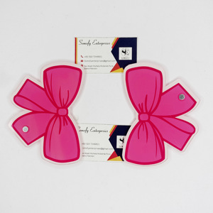 Plateaux à cils personnalisables en vison Extensions de cils avec nœud rose Carreaux en plastique durables carrés aux couleurs personnalisées de marque privée - Product Image 4