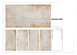 Azulejos de porcelana de 600x1200mm tallados MONTENA CREMA - Product Image 2