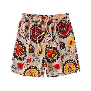 Shorts de bain pour hommes, kaki, imprimé mandala folklorique, protection solaire UPF 50+, séchage rapide, vêtements de plage performants, vente en gros d'usine - Product Image 1