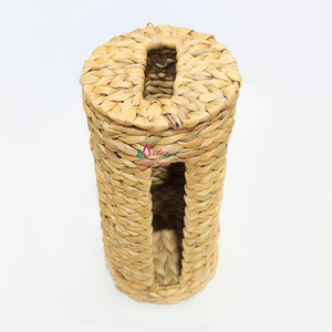 Artex Dong Thap Vietnam boîte à mouchoirs faite à la main organisateur jonc de mer jacinthe d'eau produit artisanal naturel - Product Image 4