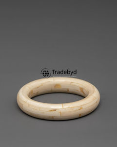 กำไลข้อมือฝังกระดูกแท้ งานฝีมือชั้นสูง เครื่องประดับแฟชั่น พร้อมกรอบแบบ Bezel Setting สำหรับทุกเพศ เหมาะสำหรับเป็นของขวัญ Tradebyd - Product Image 2