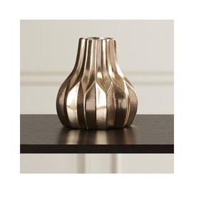 Aleación de fundición de aluminio decorativo plata pulido florero decoración del hogar boda jarrones usados - Product Image 2