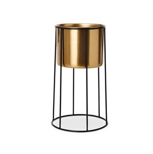 High on Demand <b>Pots</b> and Vase Metal Planter Gold Tall <b>Large</b> Metal Flower <b>Pots</b> and Planters for Home Decoration - Product Image 4
