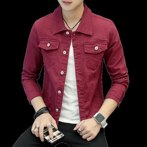 Nouveau Hommes Denim Veste Slim Fit Mode Jeans Vestes Poche Veste Manteau Hommes Mâle Printemps Automne Classique Noir Manteau - Product Image 5