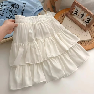 <b>Skirt</b> Adorable Flirty High Waist Ruffle <b>Patchwork</b> Lolita Ball Gown Y2K Korean Sweet Women's Clothing - Product Image 4