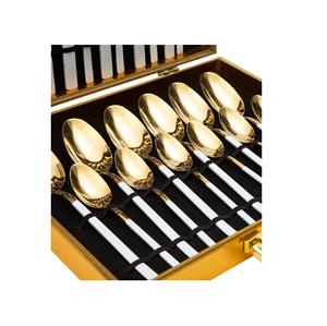 Wholesale Silver Stainless Steel Cutlery Set Eco-Friendly Flatware for Tea Coffee <b>Dessert</b> Includes Wedding Suitable Spoon <b>Fork</b> - Product Image 3