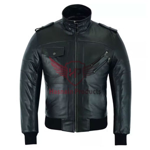 Meilleur fabricant vendeur offrant une longue veste en cuir d'hiver décontractée pour hommes Fourniture en gros de qualité supérieure - Product Image 1