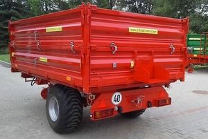Remorque agricole basculante hydraulique à 4 roues pour tracteur, capacité de charge 2-5 tonnes, garantie 2 ans, haute qualité, charge personnalisable, haute capacité - Product Image 2