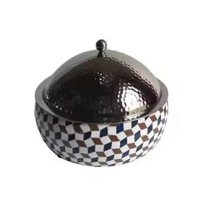 Marmite ronde au design arabe unique, nouvelle et très vendue, de qualité supérieure, taille personnalisable, plat à fondue, réchauffeur de nourriture - Product Image 3