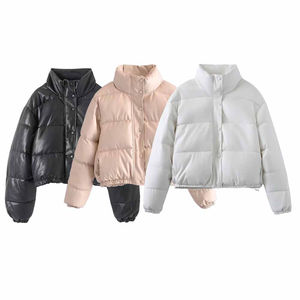 Chaqueta con capucha informal de lona esponjosa Otoño Invierno cálido versátil impermeable a prueba de viento transpirable chaqueta de exterior para mujer - Product Image 1
