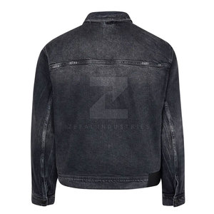 Prix bas Veste en jean pour hommes de haute qualité avec logo personnalisé à l'avant Taille personnalisée confortable Hiver Respirant écologique - Product Image 2