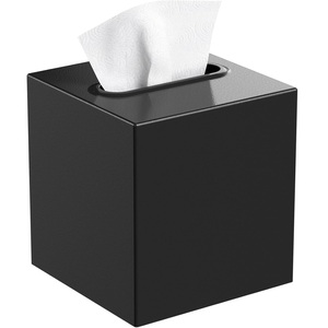 High Quality Black Hammered Metal Napkin Box for Hotels & Bathrooms, OEM/ODM Modern Square Tissue Holder for Restaurants - Product Image 6