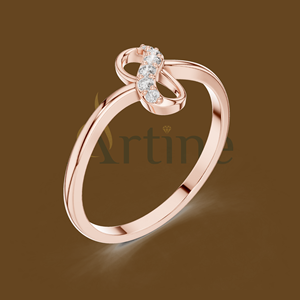 Anillo de diseñador 18K con brazaletes a juego - Product Image 1