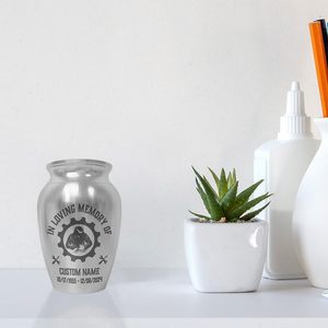 Soldador personalizado Mini urna para cenizas humanas Recuerdo Regalos para la pérdida de un ser querido para cenizas humanas Tamaño personalizado - Product Image 5
