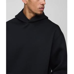 ชุดวอร์ม100% ของผู้ชายคุณภาพสูงสีดำล้วนสะพายไหล่โอเวอร์ไซส์ & ทรงถุงมีปกมีฮู้ดสำหรับฤดูหนาว - Product Image 6