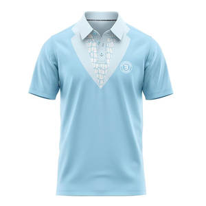 Camiseta de Golf para Hombre, Diseño Moderno, Sólida, Informal, Transpirable, de Secado Rápido, con Logotipo Personalizado Estampado y Bolsillo - Product Image 1