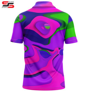เสื้อโปโลผู้ชายแบบมีสไตล์แบบมีกระดุมกลางปกเสื้อแบบแห้งเร็วเหมาะสำหรับฤดูร้อน - Product Image 4