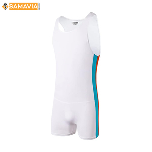 Camiseta de lucha profesional SAMAVIA para entrenamiento, uniforme deportivo elástico personalizado, ropa RTS, fabricante OEM - Product Image 5