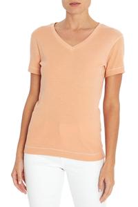 2025 T-Shirt en coton écologique pour femmes décontracté mince ajusté Design bouton décoration sur mesure quantité minimale de commande bas à manches courtes compressé - Product Image 6