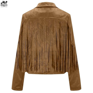 Nouvelles vestes à franges pour hommes Meilleures ventes Vêtements de ville de haute qualité Vestes pour homme Mode personnalisée Veste à franges en cuir pour homme - Product Image 2