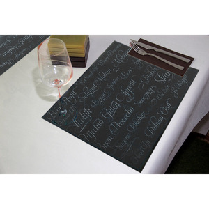 Tovaglia Blu 30x40cm 40gsm con Stampa Buen Provecho, 1000 Pezzi, B2B - Product Image 1