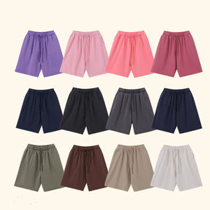Shorts Personalizados de Felpa Francesa hasta la Rodilla para Mujer, 100% Algodón, Dobladillo sin Rematar, Lavado Ácido, Estilo Jogger, Rotos, Sólidos, Vintage, Transpirables y Elásticos - Product Image 6
