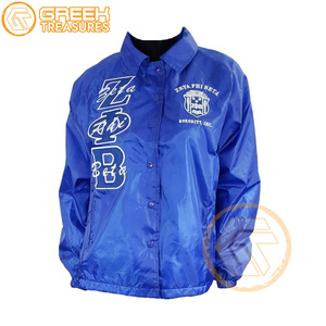 Zeta Phi Beta แจ็กเก็ตปักตามสั่งสำหรับผู้หญิงเสื้อโค้ทแบบปักได้ - Product Image 1