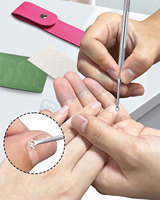 Boucle poussoir à cuticules pré-traitement dissolvant de cuticules en acier inoxydable rond poussoir à cuticules en gros poussoirs de manucure outils de beauté