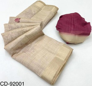 Diseñador Chanderi Cotton Digital Printed Saree Collection Catálogo completo disponible a precio mayorista peso ligero Party Wear Sari - Product Image 3