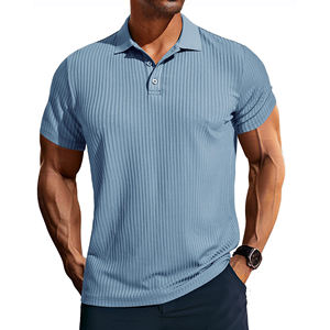 Camiseta de Golf Premium Personalizada para Hombre, Talla XL, Verano, Tejido Antiarrugas, Casual, Manga Corta, Poliéster/Algodón - Product Image 5