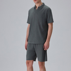 Conjunto de Camiseta y Pantalones Cortos de Alta Calidad para Hombre, Conjunto de Verano de Dos Piezas con Logotipo Personalizado, Conjunto Deportivo de Algodón Transpirable - Product Image 3