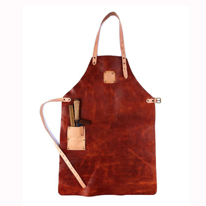 Tablier en cuir professionnel de nouveau style, tablier en denim et toile homme femme travailleur artiste serveurs tablier de salon de coiffure. - Product Image 5