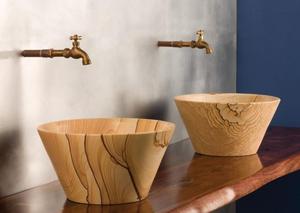 Lavabo de mesa de mármol para tocador de baño, fregadero de encimera de diseñador, lavabo de encimera pulido, fregadero de recipiente minimalista - Product Image 5