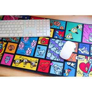 Alfombrilla de Ratón BT21 XL con Carga Inalámbrica, Diseño Cuadrado, Función de Calefacción, Impermeable, Accesorio para Teclado - Product Image 1