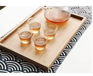 Bandeja de madera para servir personalizada de alta calidad para restaurantes de Crescent Crafts - Product Image 4