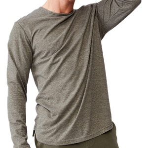 T-shirt homme slim fit, été, décontracté, manches courtes, coton, pour la gym et le fitness. - Product Image 2