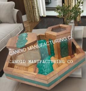 Bakhoor Incense Mubkhar Burner New Style Wooden <b>Candle</b> Holder Mother Pearl for Ramadan <b>Scented</b> Ambergris Benzoin - Product Image 3