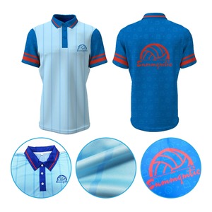 Polo con estampado de sublimación personalizable de calidad superior para hombre Polo de tela transpirable de poliéster para hombre - Product Image 4