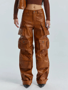 Nouveaux pantalons en cuir pour hommes de coupe régulière vente chaude pantalons en cuir élégants et confortables pour hommes pantalons en cuir de meilleure qualité pour hommes - Product Image 2
