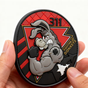 Insigne d'ailes volantes en caoutchouc souple 3D de patch PVC d'unité d'aviation allemande personnalisée pour vestes sacs uniformes et collectionneurs - Product Image 2